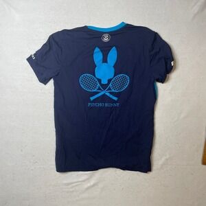 Psycho Bunny National Bank Tennis T-Shirt Mens Size S‎ Short Sleeve Montreal